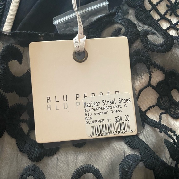 Blu Pepper Black Lace Womans Dress